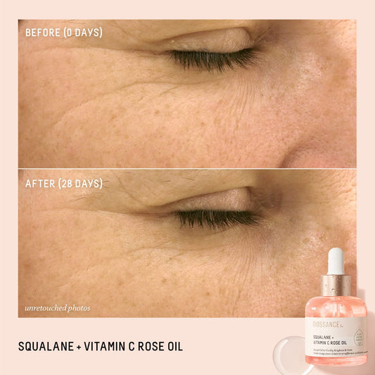 Biossance Squalane + Vitamin C Rose Oil 30ml