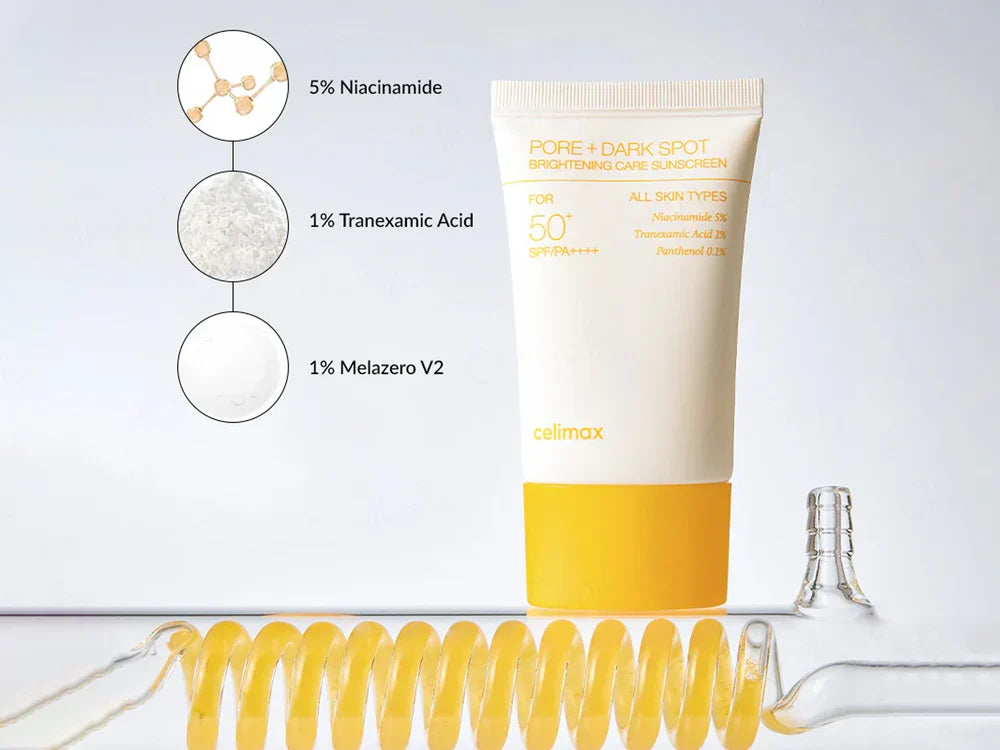Celimax Pore + Dark Spot Brightening Care Sunscreen 50ml Expiry 03 - 2028