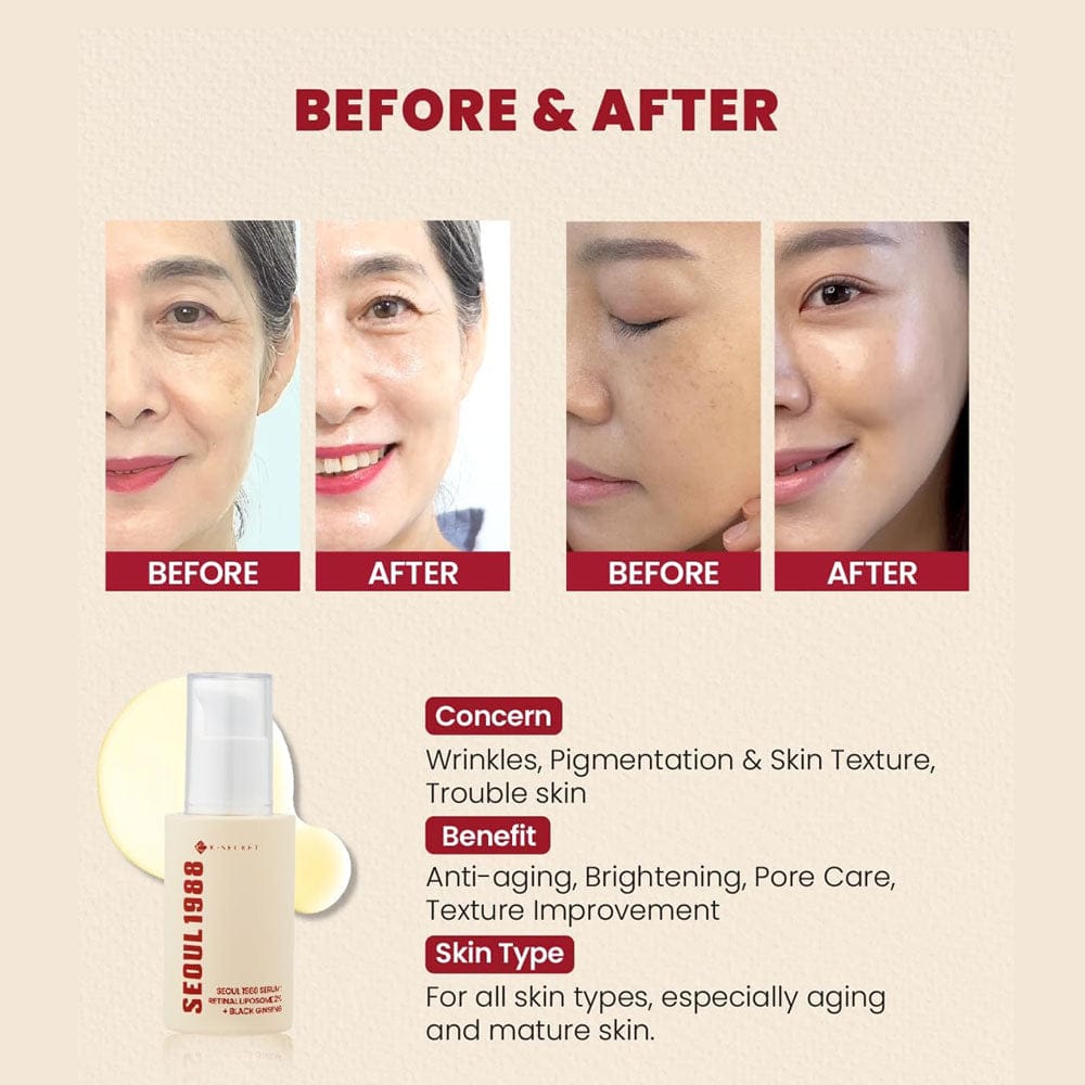 K-SECRET - SEOUL 1988 Retinal Liposome 2% + Black Ginseng Serum