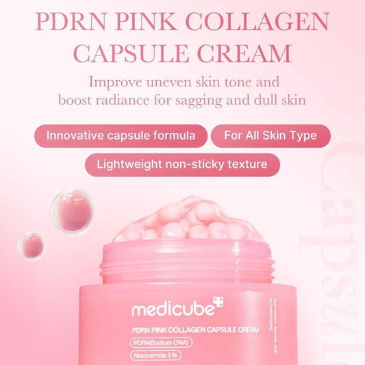 Medicube PDRN Pink Collagen Capsule Cream 55g - GlossyGlams