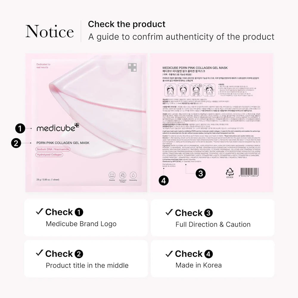 Medicube PDRN Pink Collagen Gel Mask - GlossyGlams