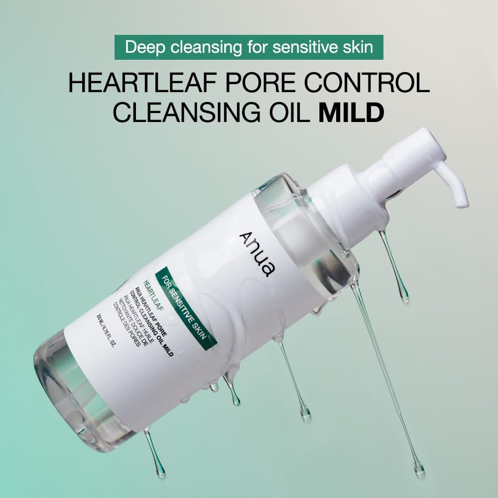 Anua Heartleaf Pore Control Cleansing Oil Mild For Sensitive Skin