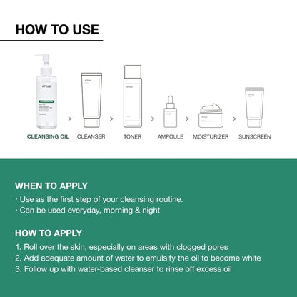 Anua Heartleaf Pore Control Cleansing Oil Mild For Sensitive Skin