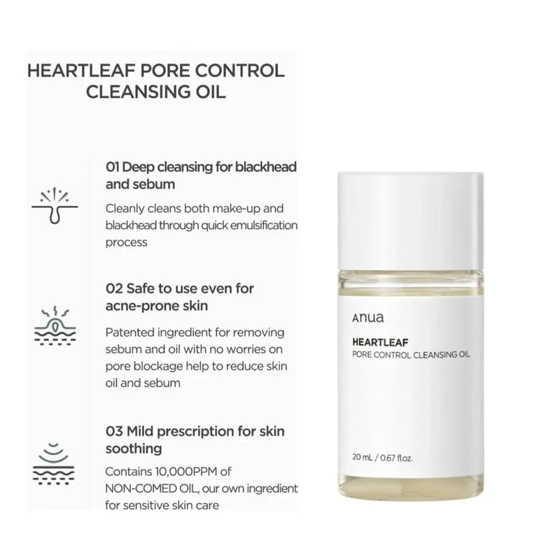Anua Heartleaf Pore Control Cleansing Oil Mini 20ml