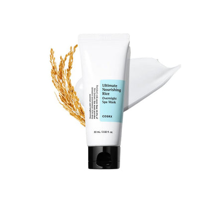 COSRX Ultimate Nourishing Rice Overnight Spa Mask 60ml - GlossyGlams