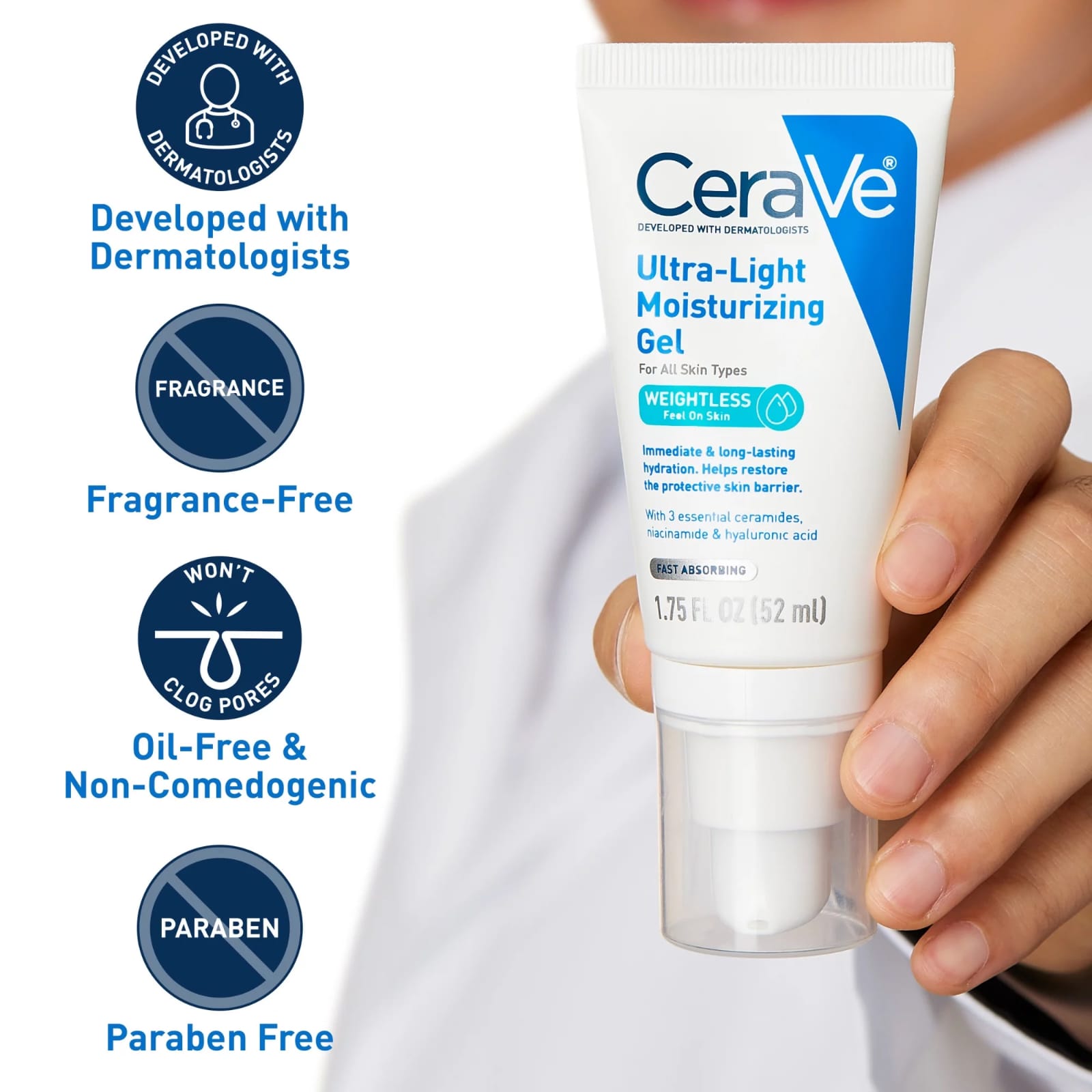 CeraVe Ultra Light Moisturizing Gel 52ml