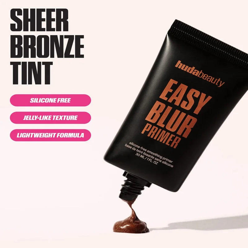 HUDA BEAUTY Easy Blur Silicone-Free Smoothing Primer -  Bronze Fudge