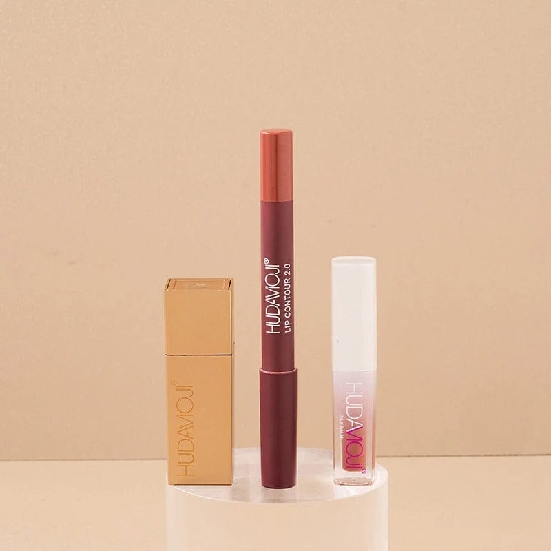 Hudamoji 3 In 1 Lip Set