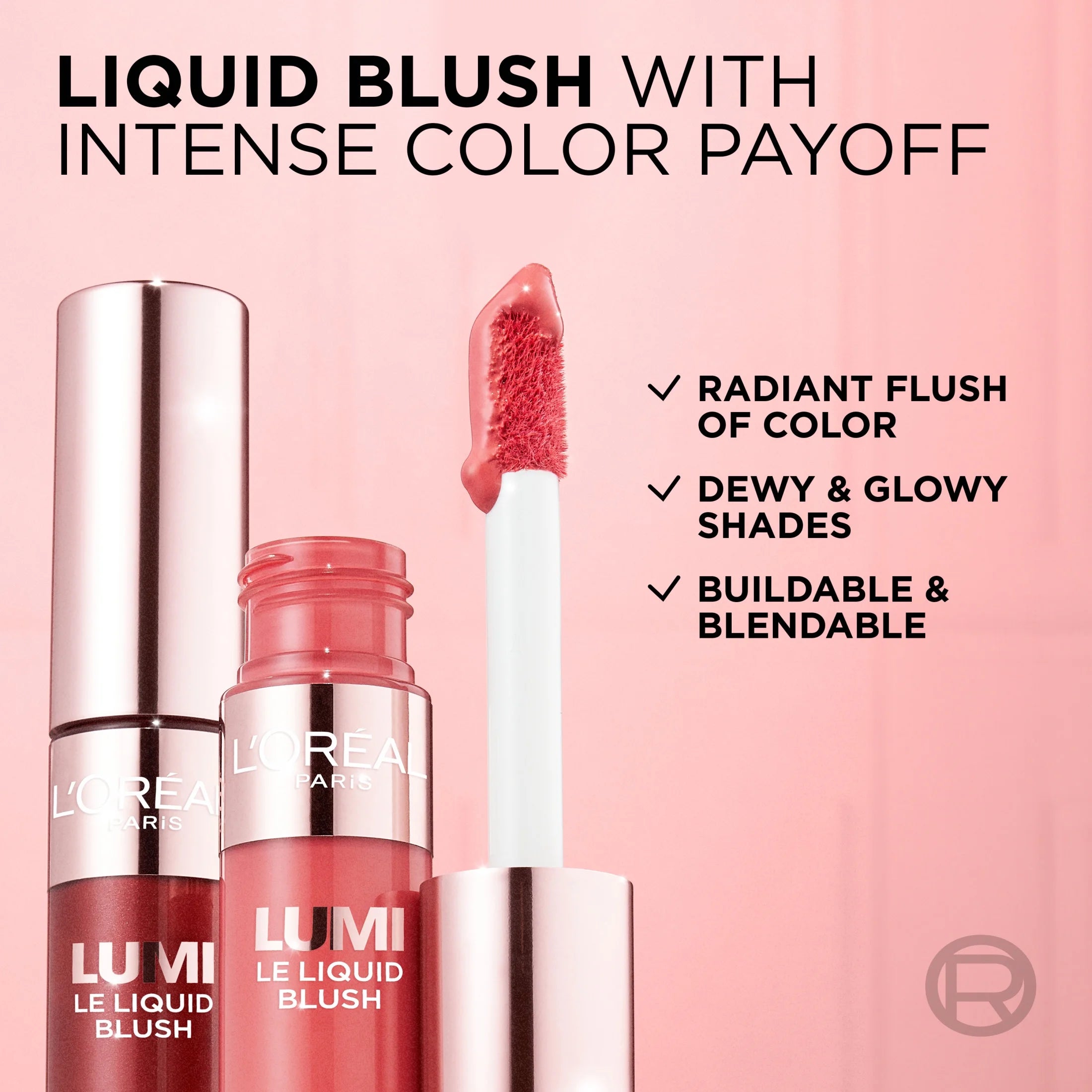 LOreal Paris Lumi Le Liquid Blush DEWY BRIGHT PINK