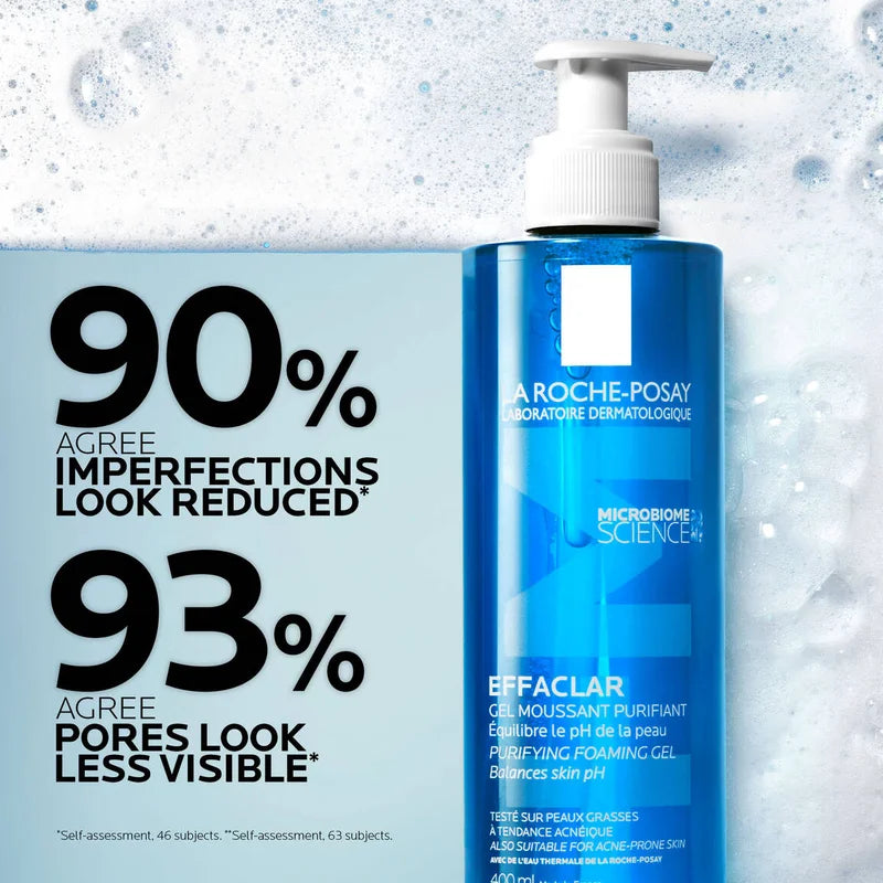 La Roche-Posay Effaclar Purifying Foaming Gel Cleanser For Oily Sensitive Skin 400ml
