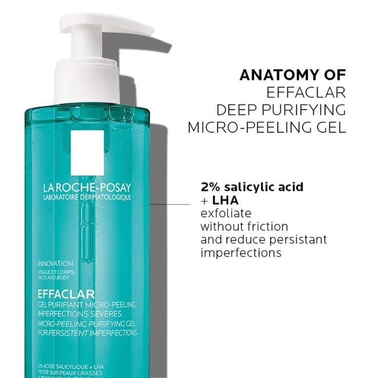 La Roche-Posay EFFACLAR Micro Peeling Purifying Gel cleanser 400ml