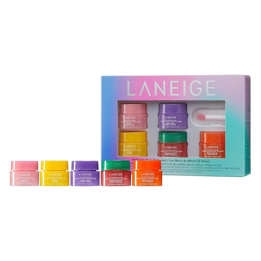 Laneige Midnight Minis Lip Sleeping Mask Set (5 Pieces) With Lip Spatula