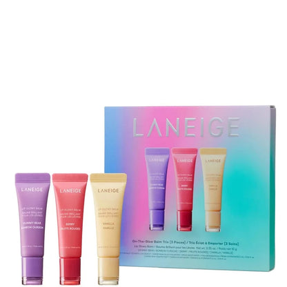 Laneige On-The-Glow Lip Balm Trio ( Pack of 3 )