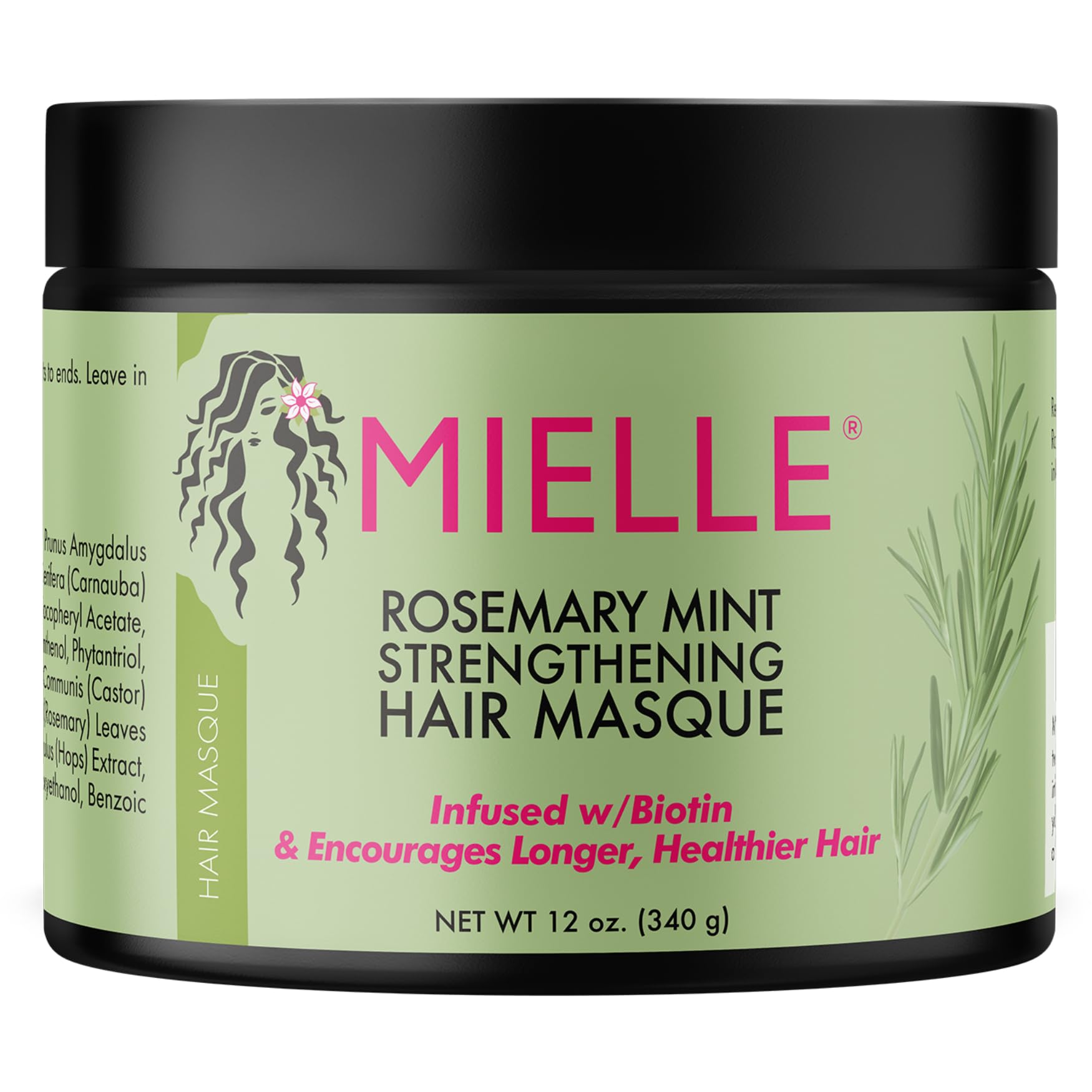 MIELLE Rosemary Mint Strengthening Hair Masque 340g