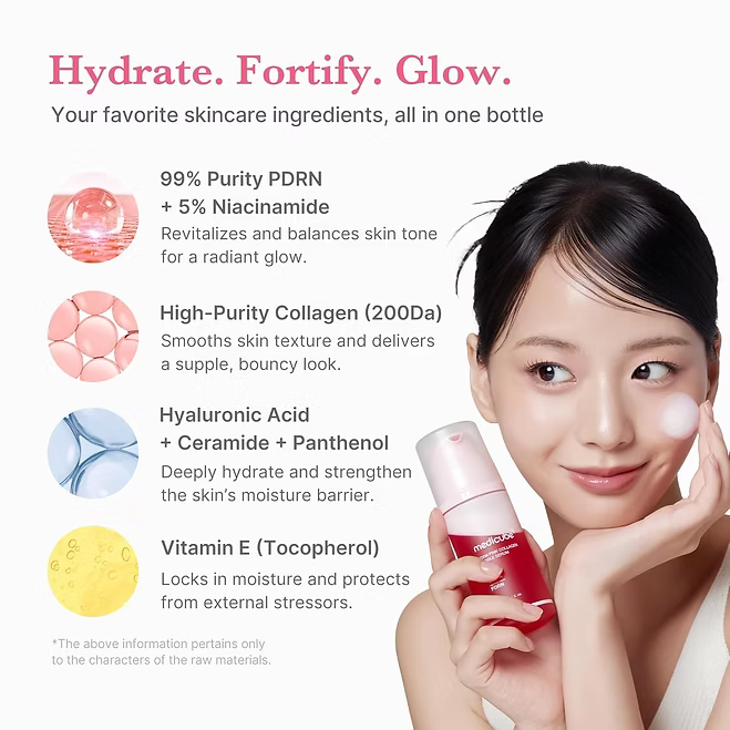Medicube - PDRN Pink Collagen Bubble Serum