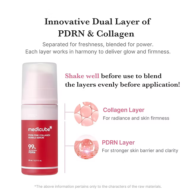 Medicube - PDRN Pink Collagen Bubble Serum