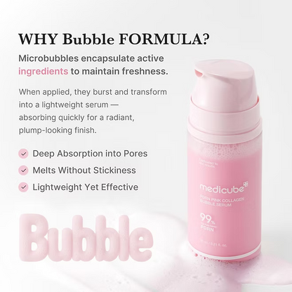 Medicube - PDRN Pink Collagen Bubble Serum