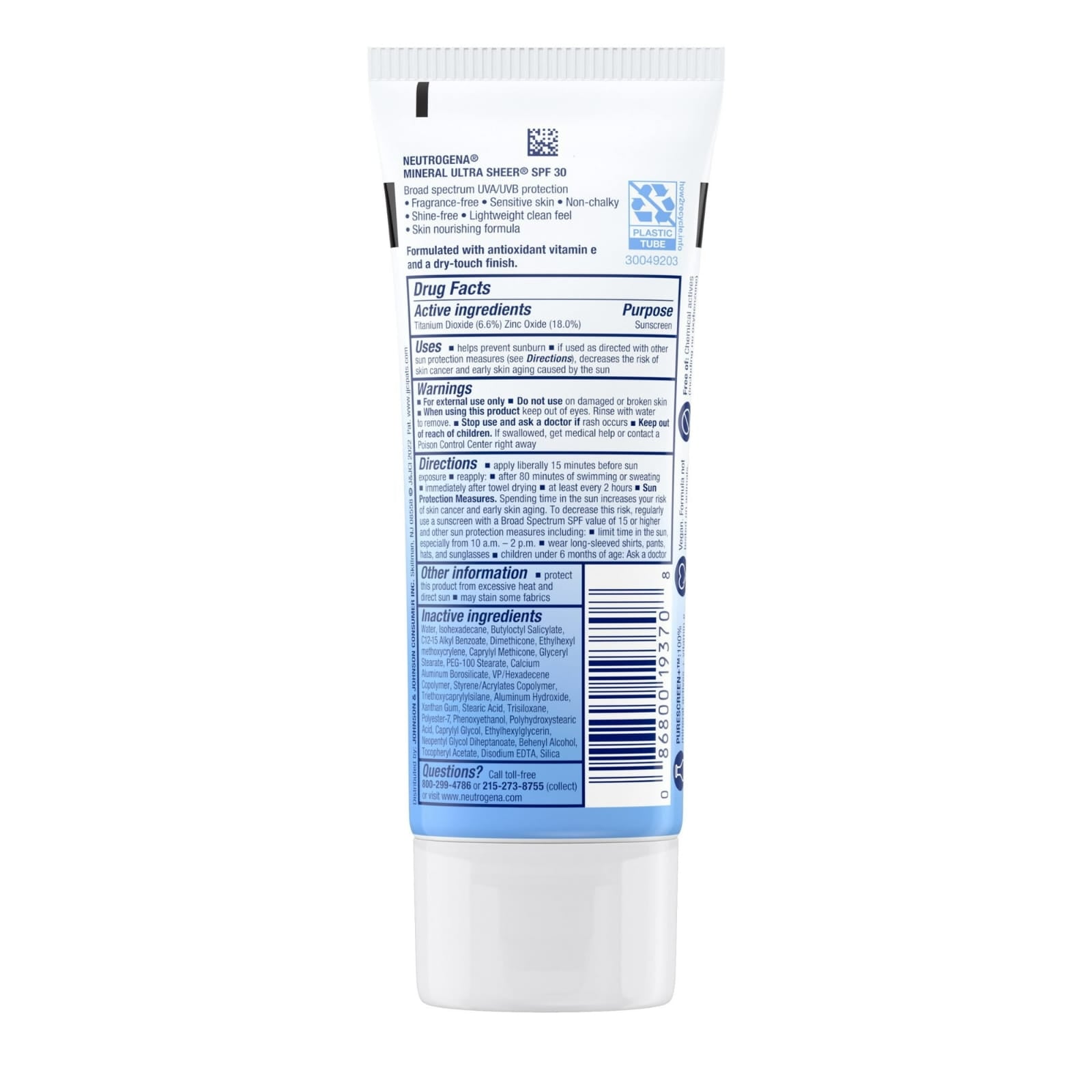 Neutrogena Mineral Ultra Sheer Dry-Touch Lotion SPF 30 88ml