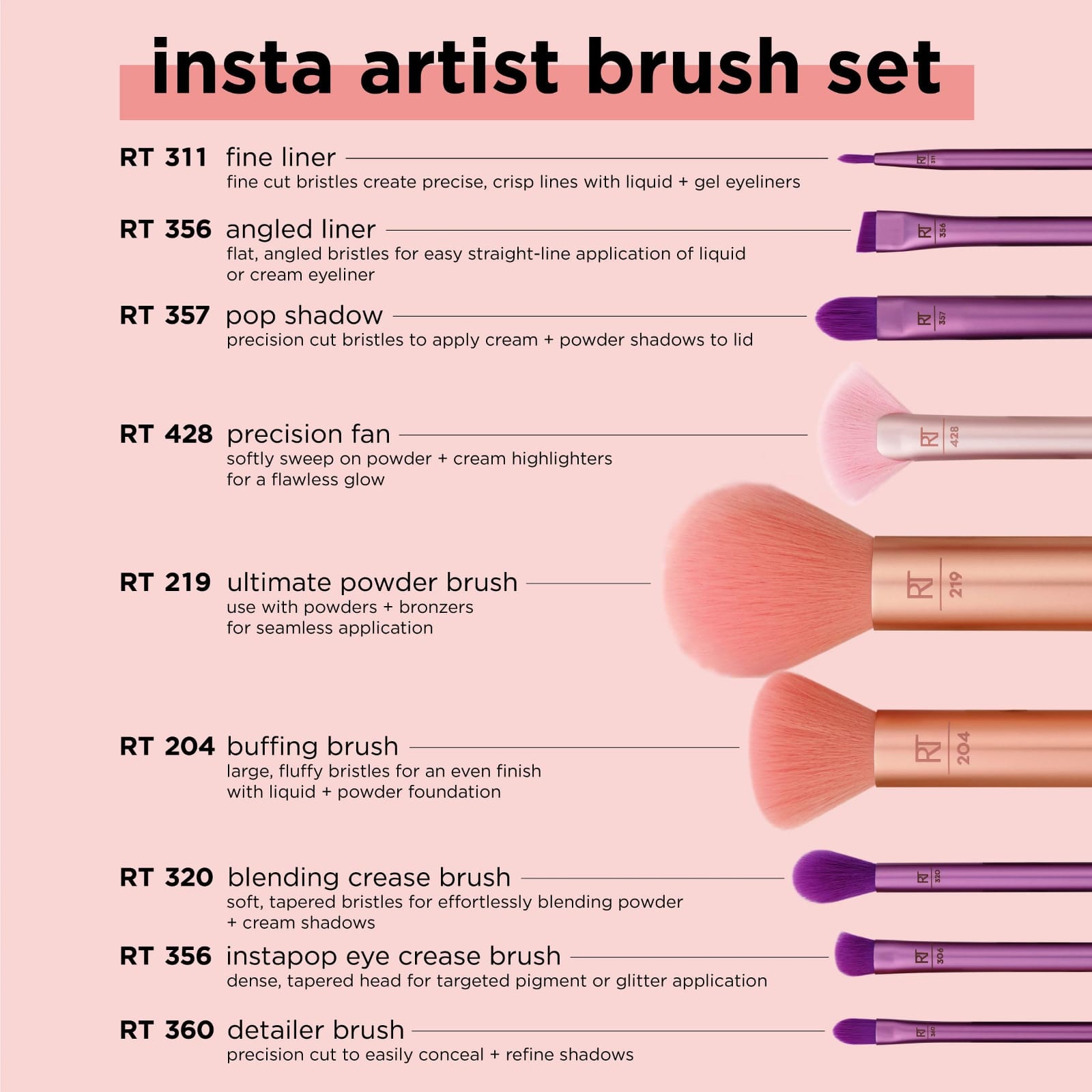 Real Techniques Insta Artist Brush Set