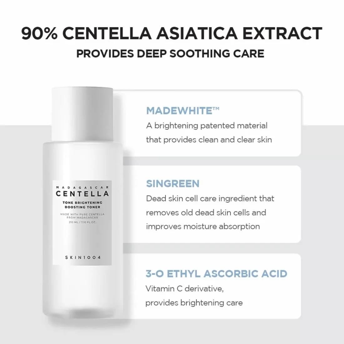 Skin1004 Madagascar - Centella Tone Brightening Boosting Toner 210ml
