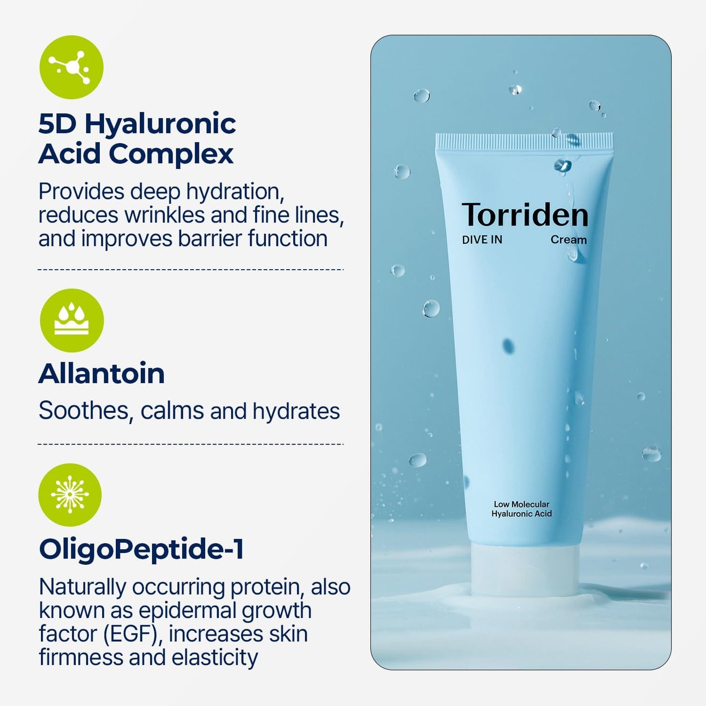 Torriden - DIVE IN Low Molecular Hyaluronic Acid Cream