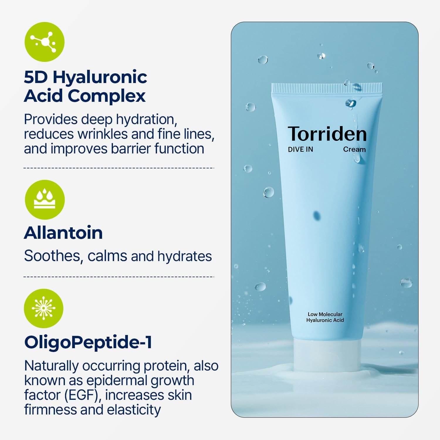 Torriden - DIVE IN Low Molecular Hyaluronic Acid Cream