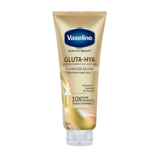 Vaseline Gluta-Hya Serum Burst UV Lotion Flawless Bright 330ml