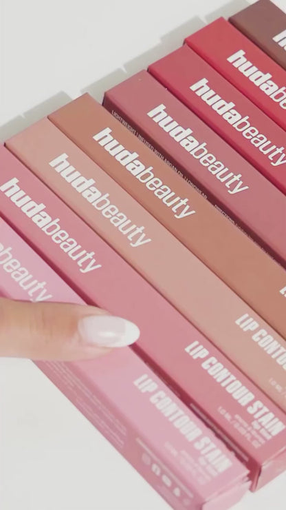 Huda Beauty lip stain for 12-Hour water proof