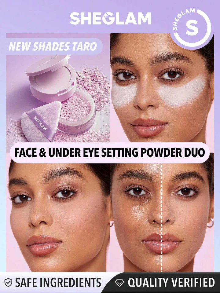 Sheglam Insta-Ready Face & Under Eye Setting Powder shade Taro